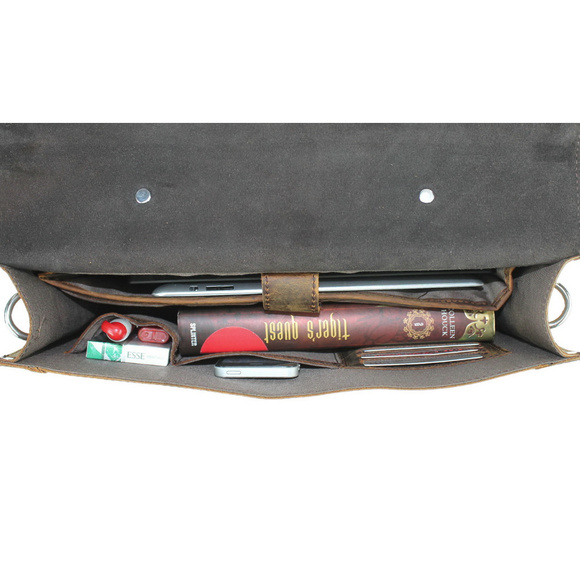 17 Grain Leather Briefcase Laptop Bag LB37VD